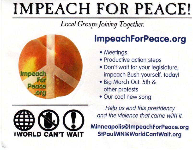 Impeach for Peace