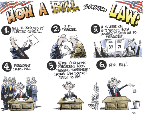 How a Bill Becomes a Quaint Piece of Paper