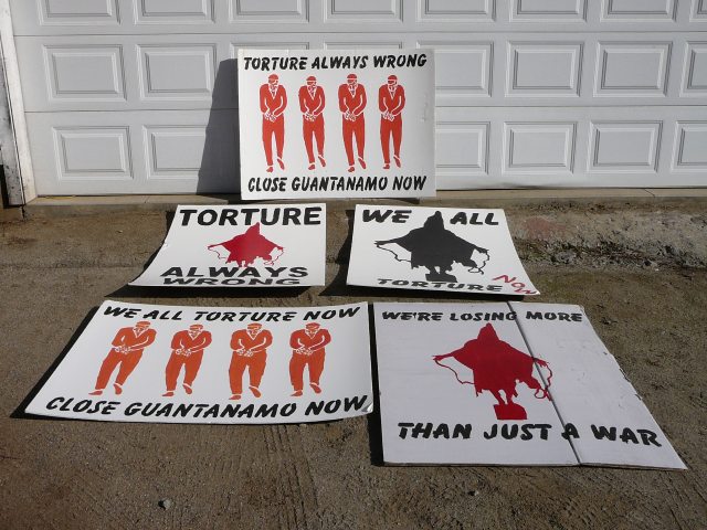 Close Guantanamo Signs
