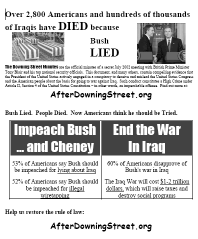 Newly Updated One-Page After Downing Street Flyer