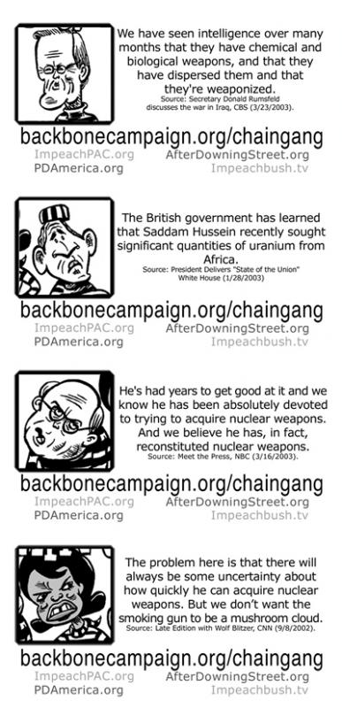 Bush Chain Gang Business Cards to print, cut, and hand out - FRONT - Excerpt