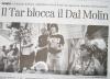 Impeach Shirt on Our Friend Stephanie Westbrook in Italian Newspaper Story on Vicenza Victory