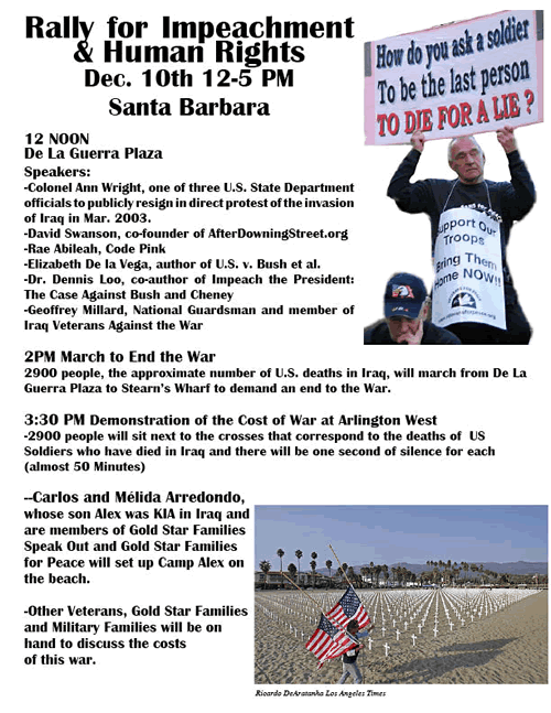 Santa Barbara Impeachment Rally on December 10th