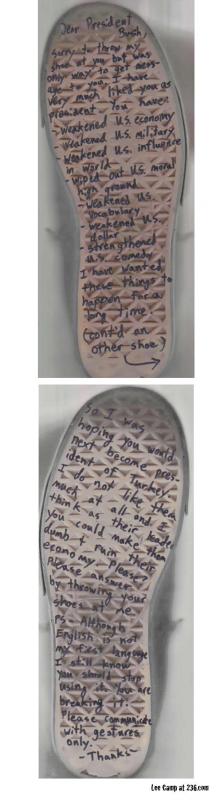 A Secret Message Was Written on the Shoes